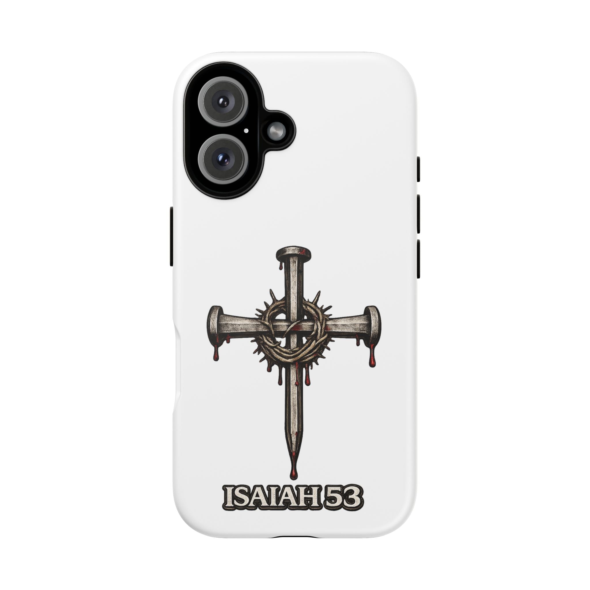 Isaiah 53 Cross Phone Case – Christian Faith Tough Phone Cover