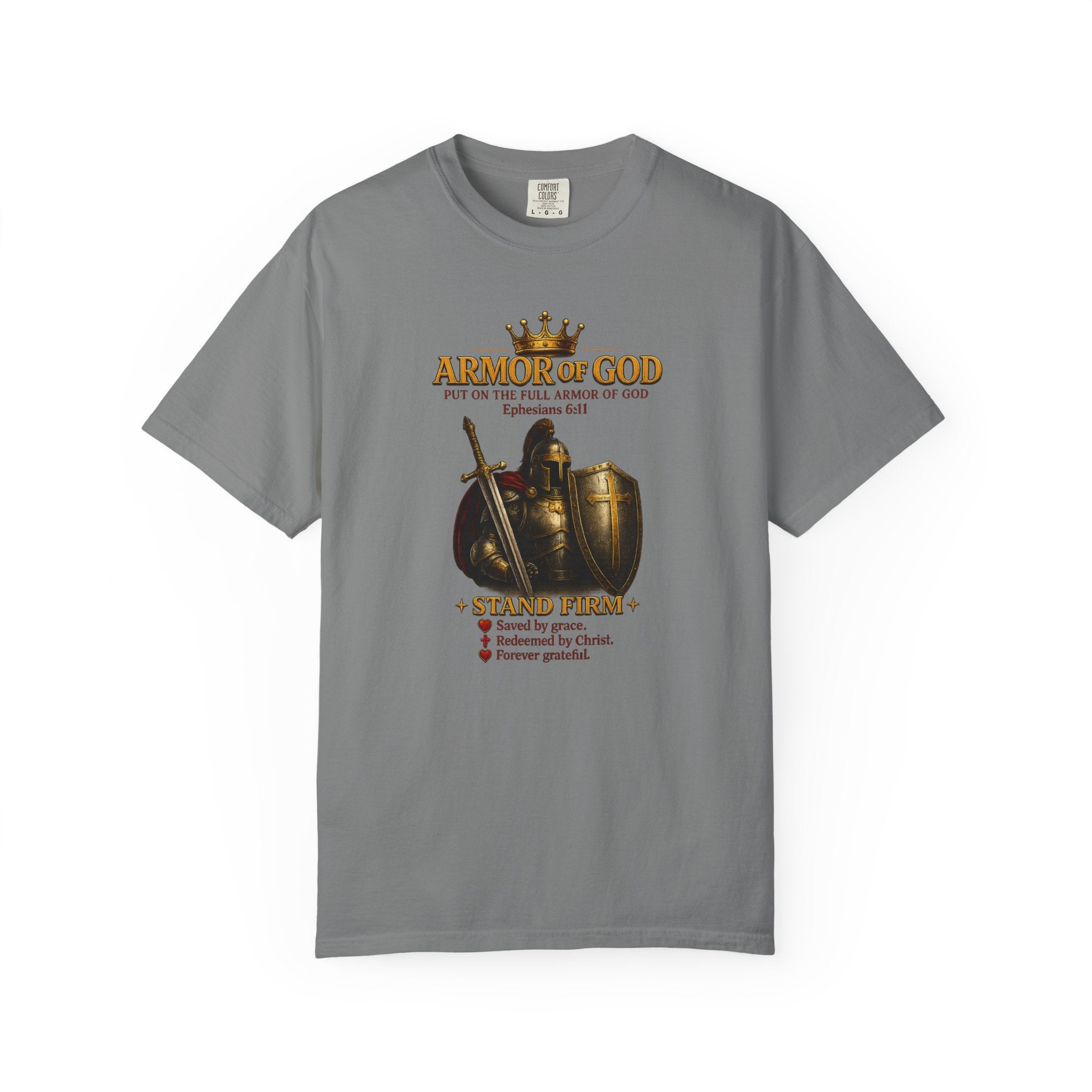 Armor of God T-Shirt — Christian Faith Warrior Faith-Based Tee