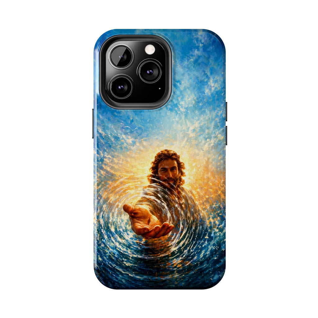 Phone Case — Inspirational Jesus Reach Design, Protective Tough Christian iPhone Cover