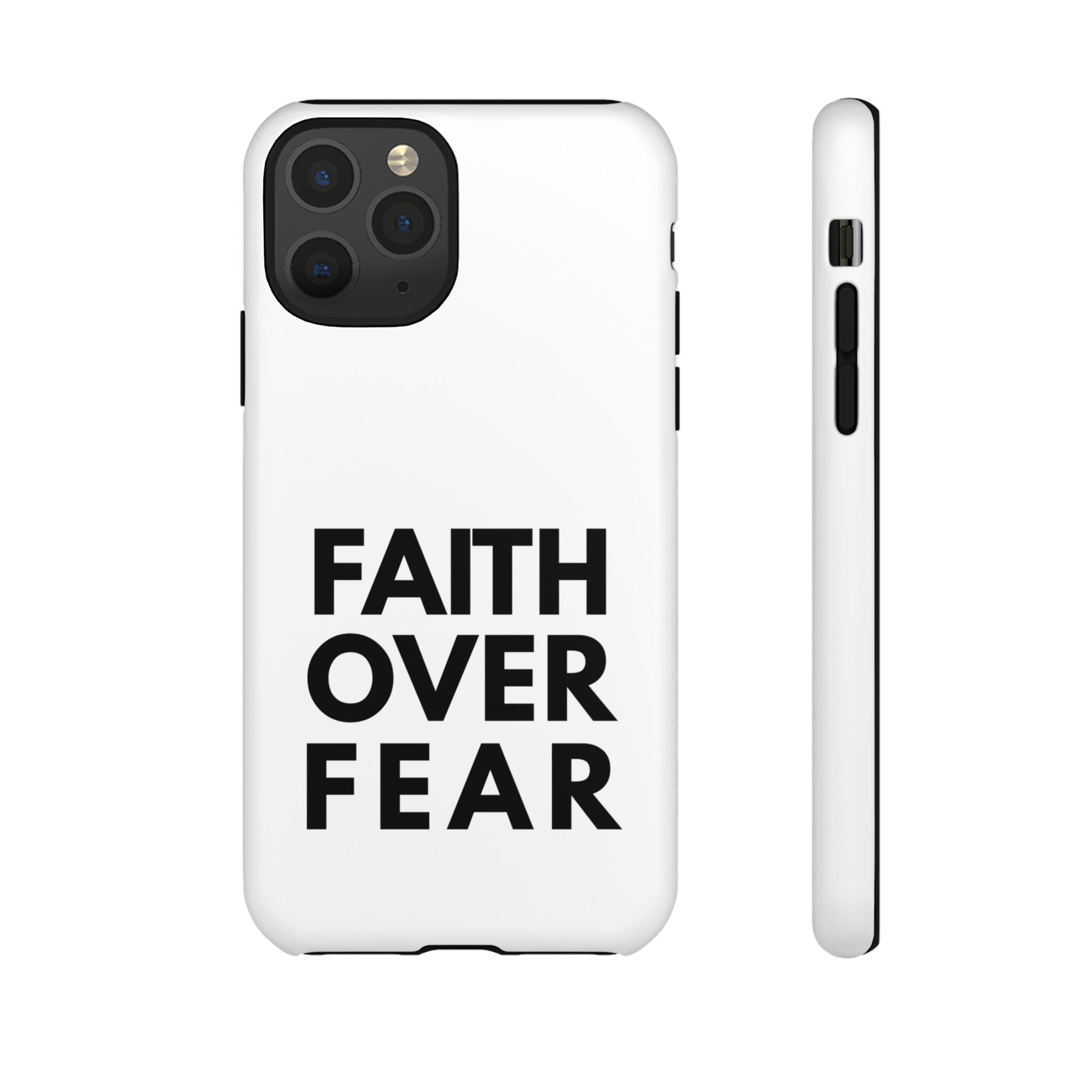 Faith Over Fear Phone Case — Inspirational Christian Protective Cover