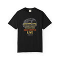 Christian Message T-Shirt — “Jesus Didn't Come To Make Bad People Good” John 11:25 Graphic Tee (Full Armor of God)