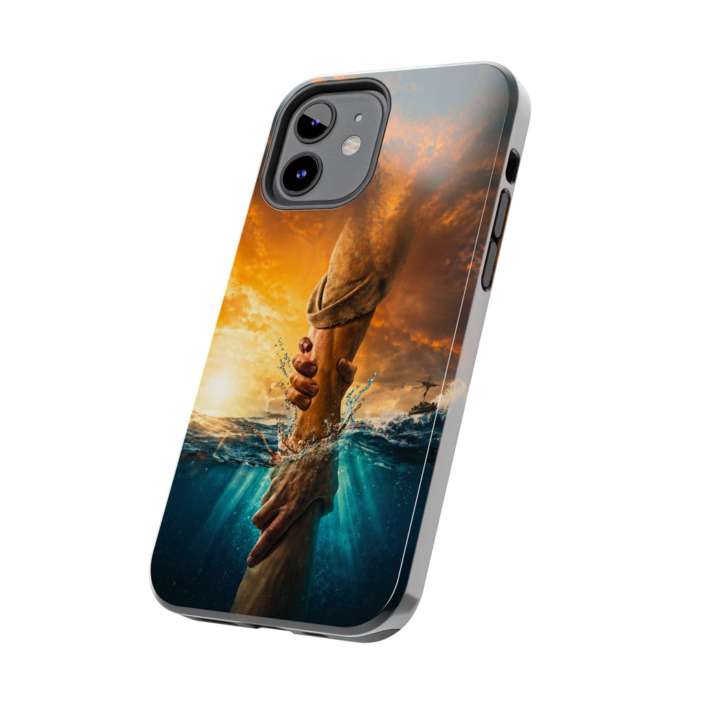 Phone Case — 'He Will Lift You' Inspirational Rescue Design