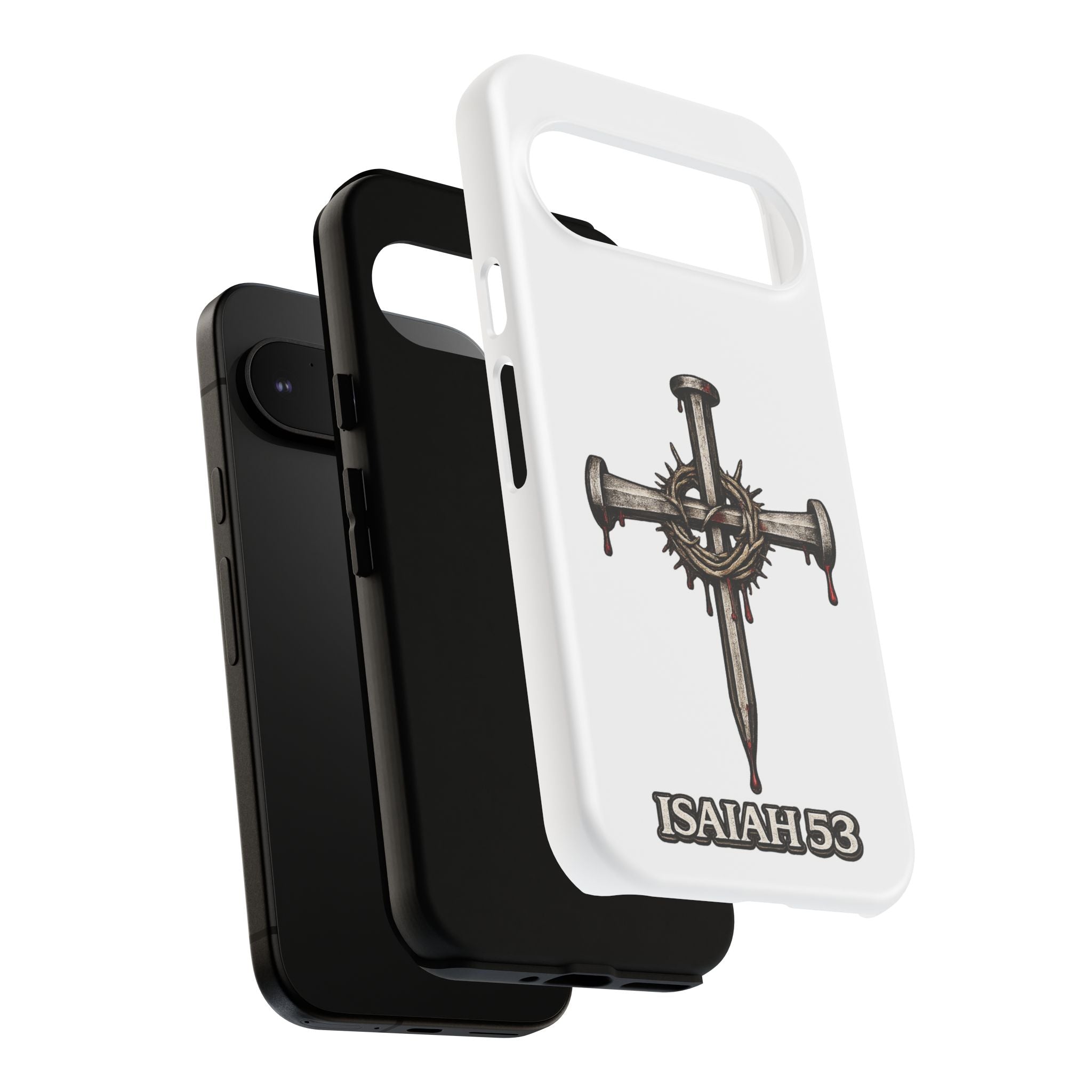 Isaiah 53 Cross Phone Case – Christian Faith Tough Phone Cover