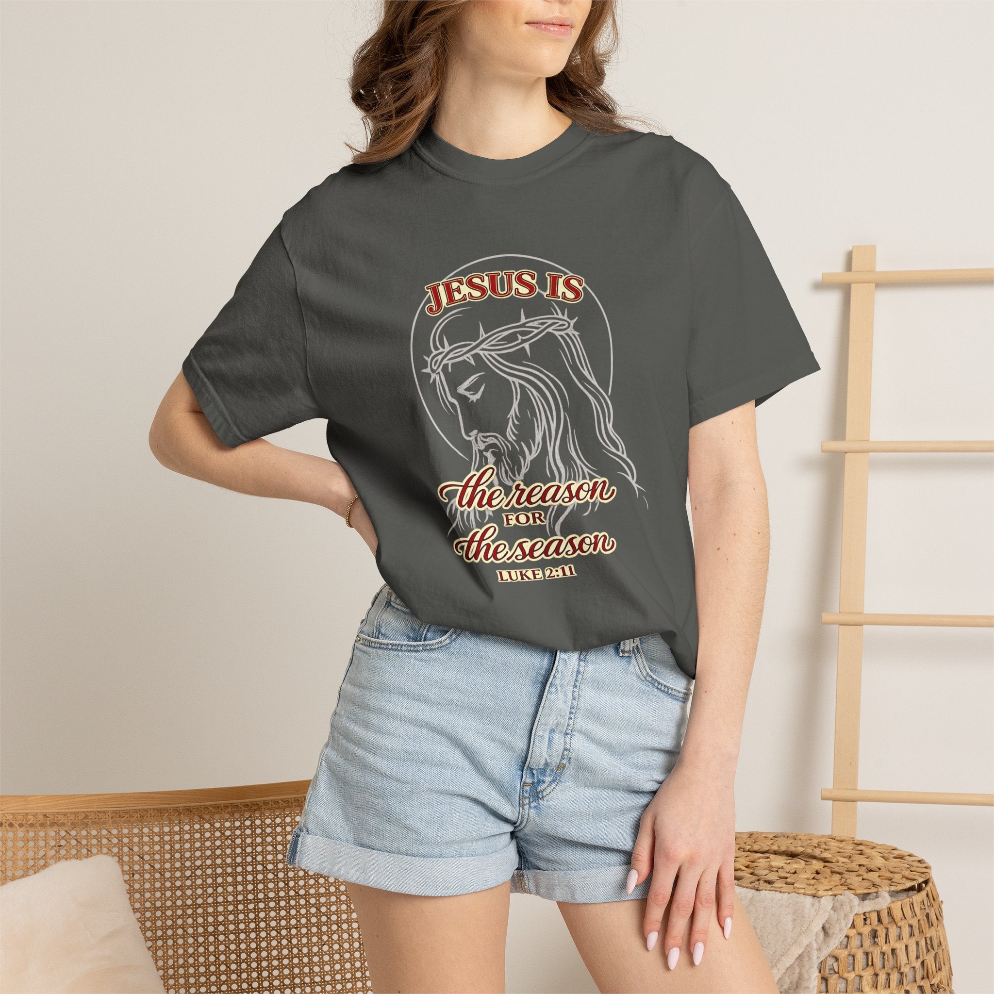 Jesus Is The Reason For The Season T-Shirt — Christmas Christian Faith Tee