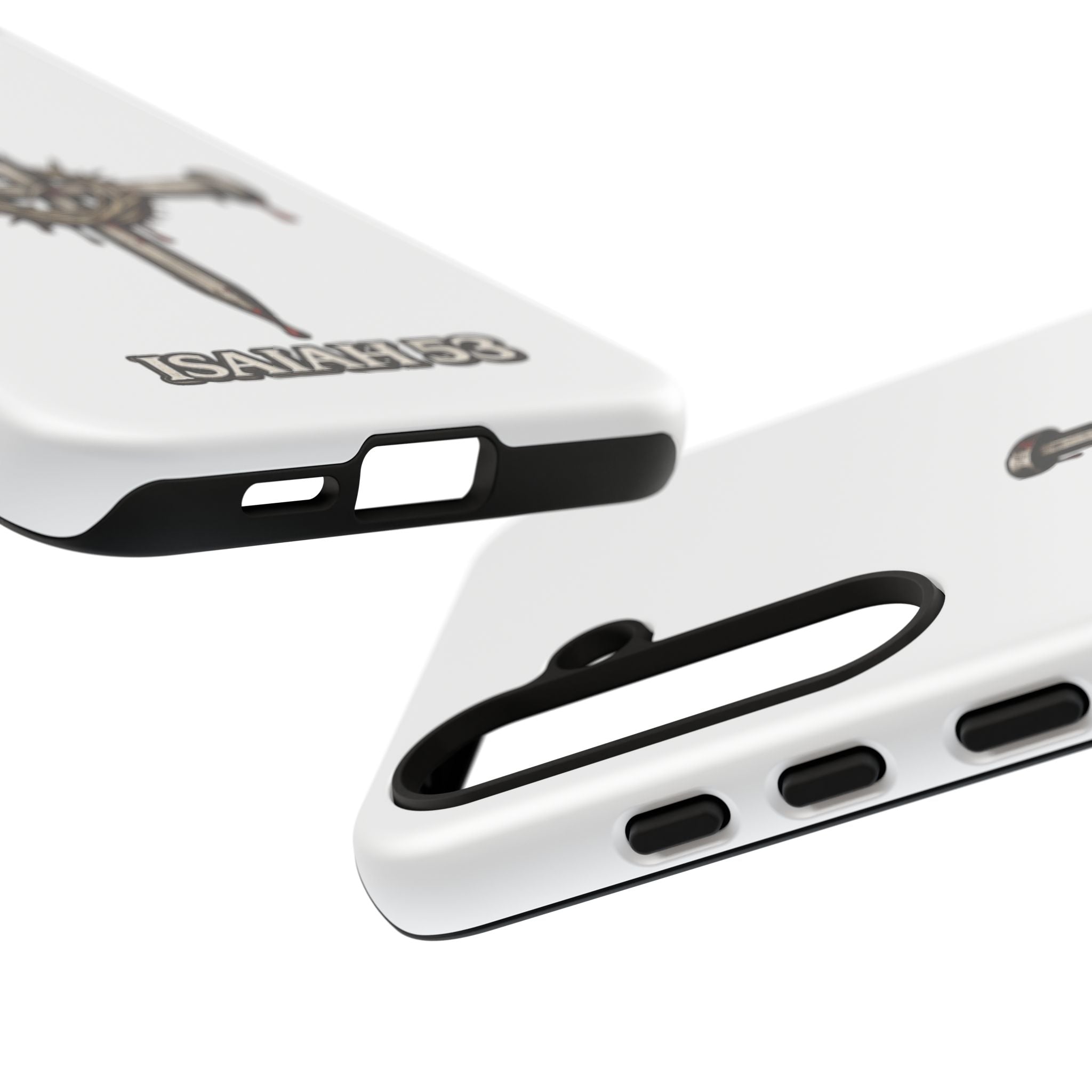 Isaiah 53 Cross Phone Case – Christian Faith Tough Phone Cover