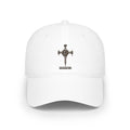Low Profile Baseball Cap with Ornate Cross Embroidery — Gothic Faith Hat