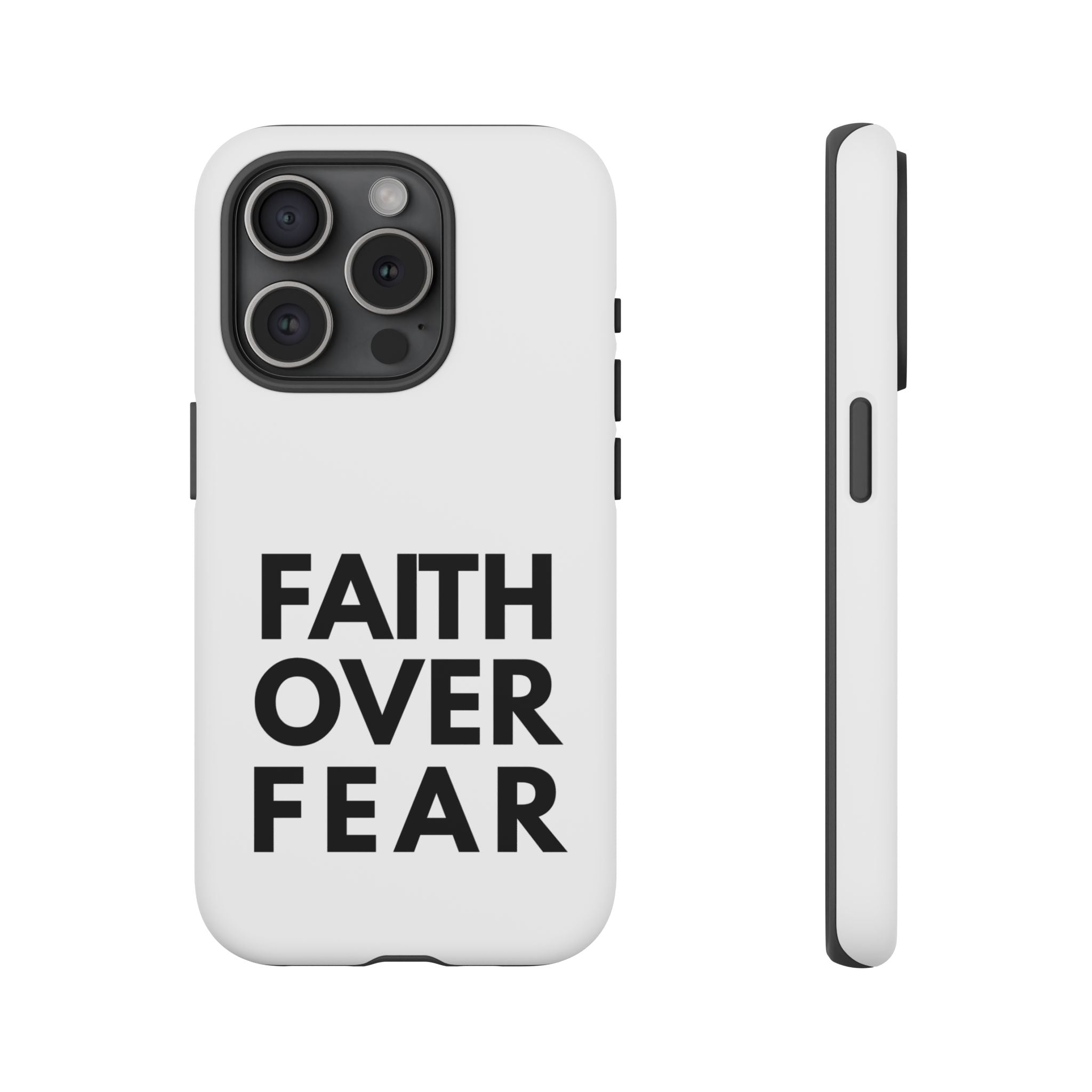 Faith Over Fear Phone Case — Inspirational Christian Protective Cover