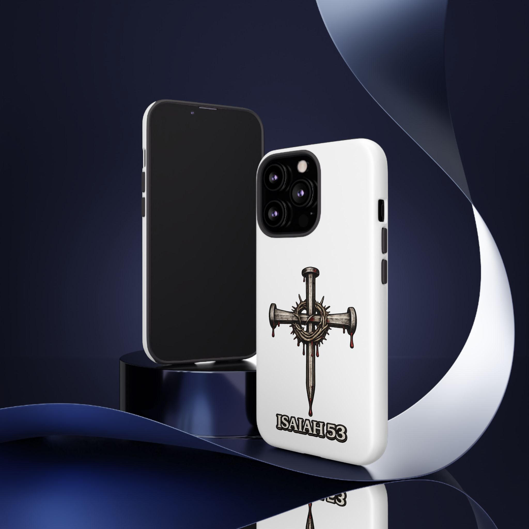 Isaiah 53 Cross Phone Case – Christian Faith Tough Phone Cover