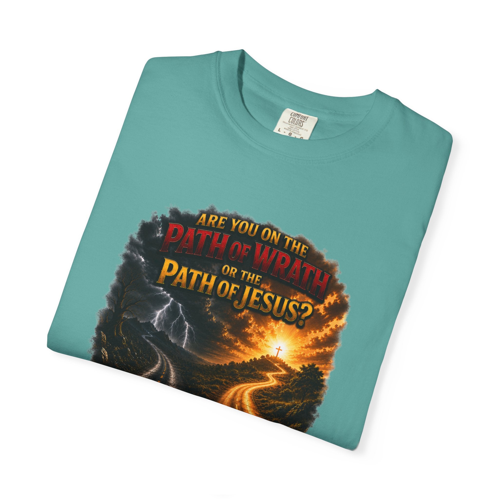 Christian Faith T-Shirt — "Path of Jesus" Matthew 7:13-14 Inspirational Tee