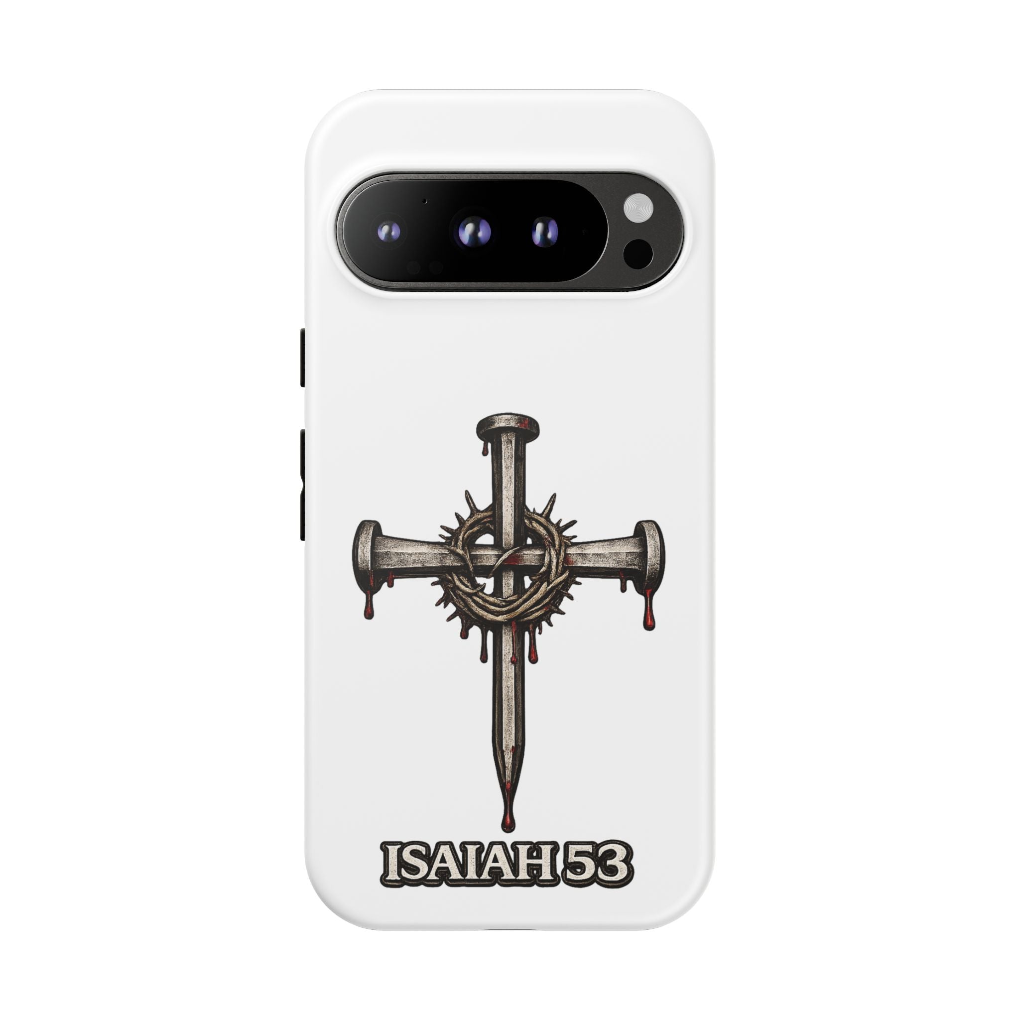 Isaiah 53 Cross Phone Case – Christian Faith Tough Phone Cover