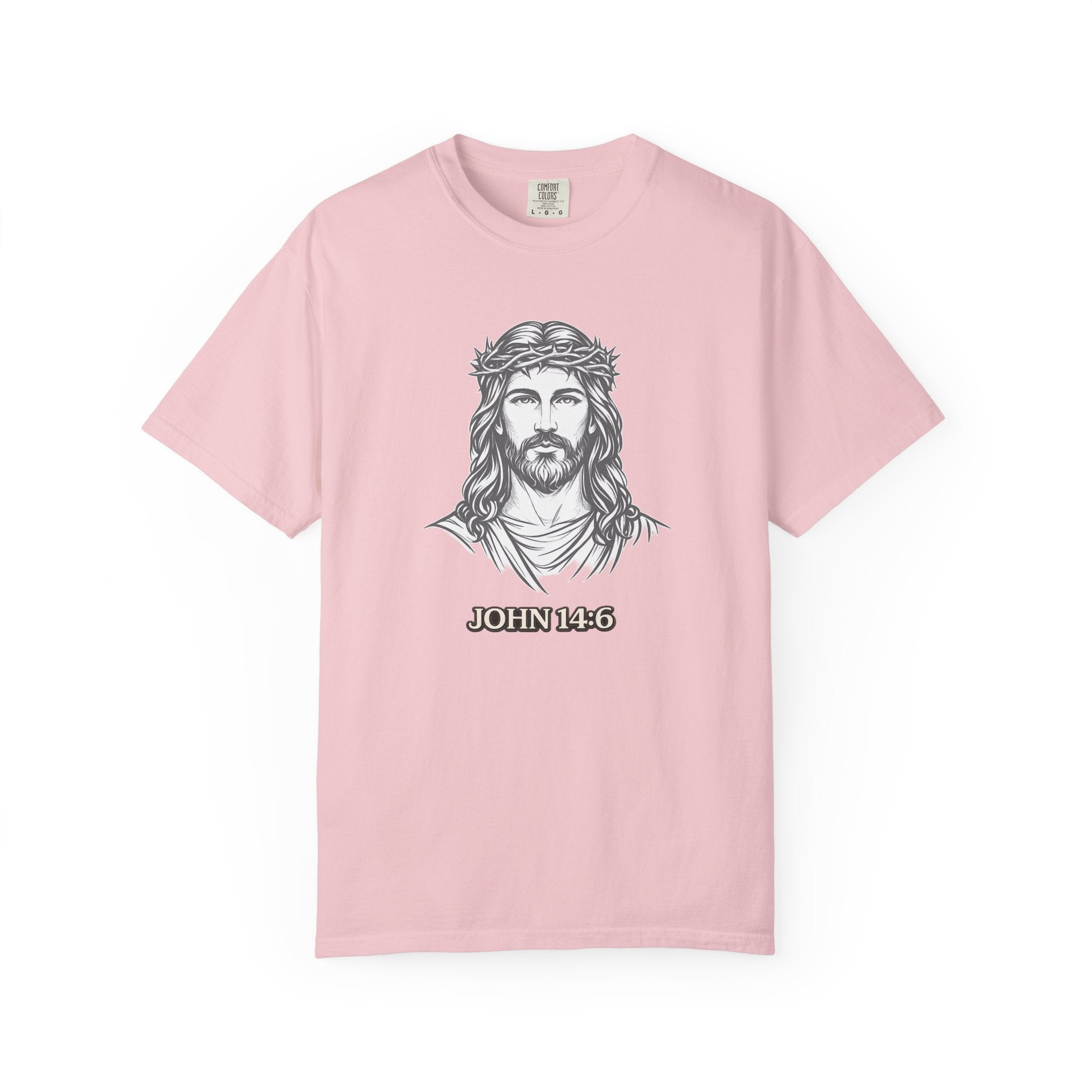 Jesus Portrait T-Shirt — John 14:6 Faith Tee