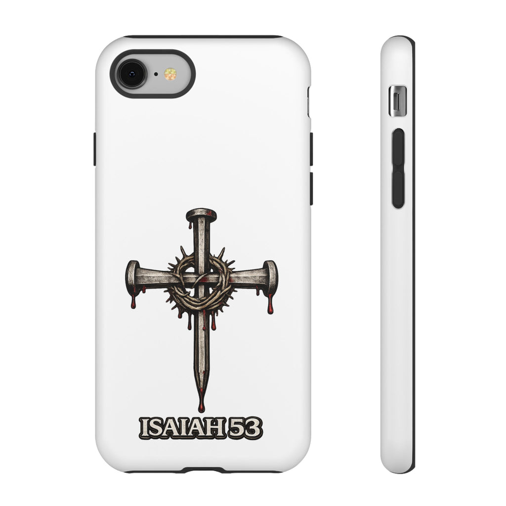 Isaiah 53 Cross Phone Case – Christian Faith Tough Phone Cover