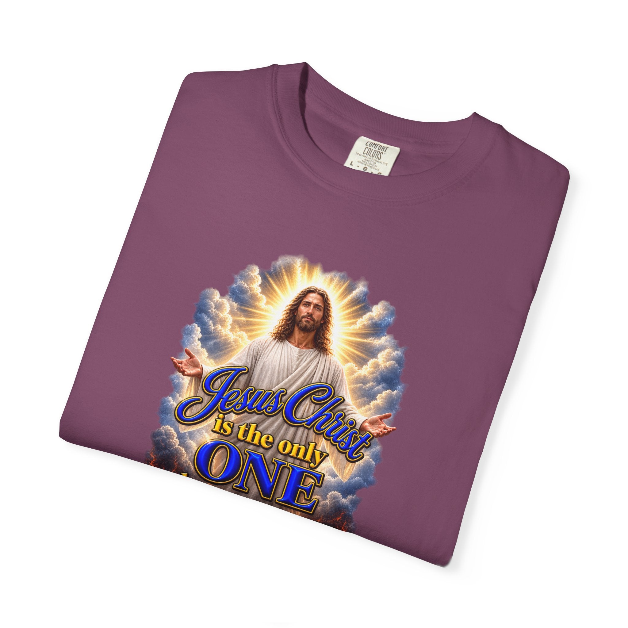 Christian Jesus Graphic T‑Shirt — "Jesus Christ is the only one who can save you from Hell" (Full Armor of God, Religious Faith Tee)