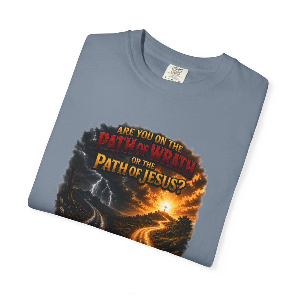 Christian Faith T-Shirt — "Path of Jesus" Matthew 7:13-14 Inspirational Tee