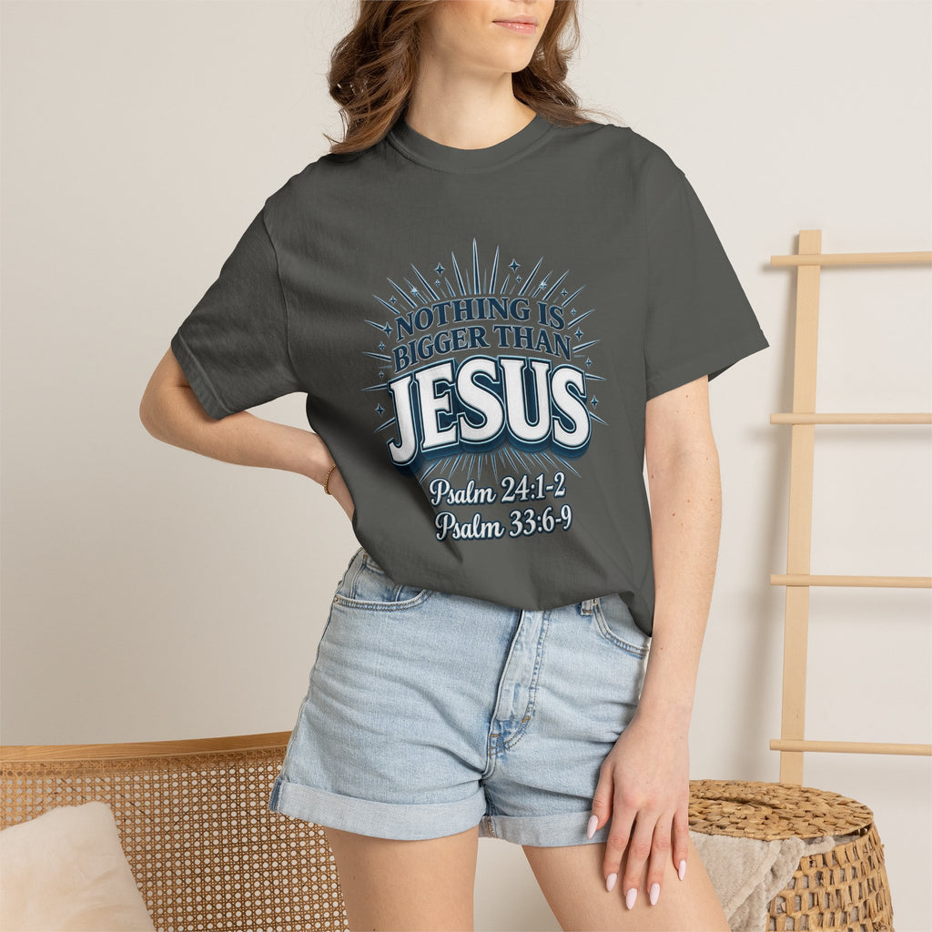 Nothing Is Bigger Than Jesus T-Shirt — "Full Armor of God" Christian Faith Tee