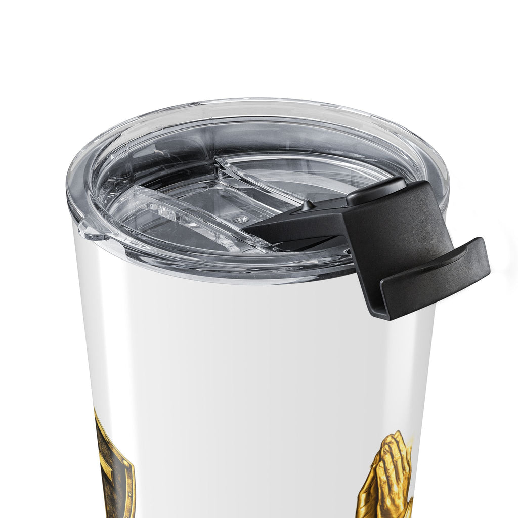 Pray First 20oz Stainless Travel Tumbler — Inspirational Christian Prayer Design