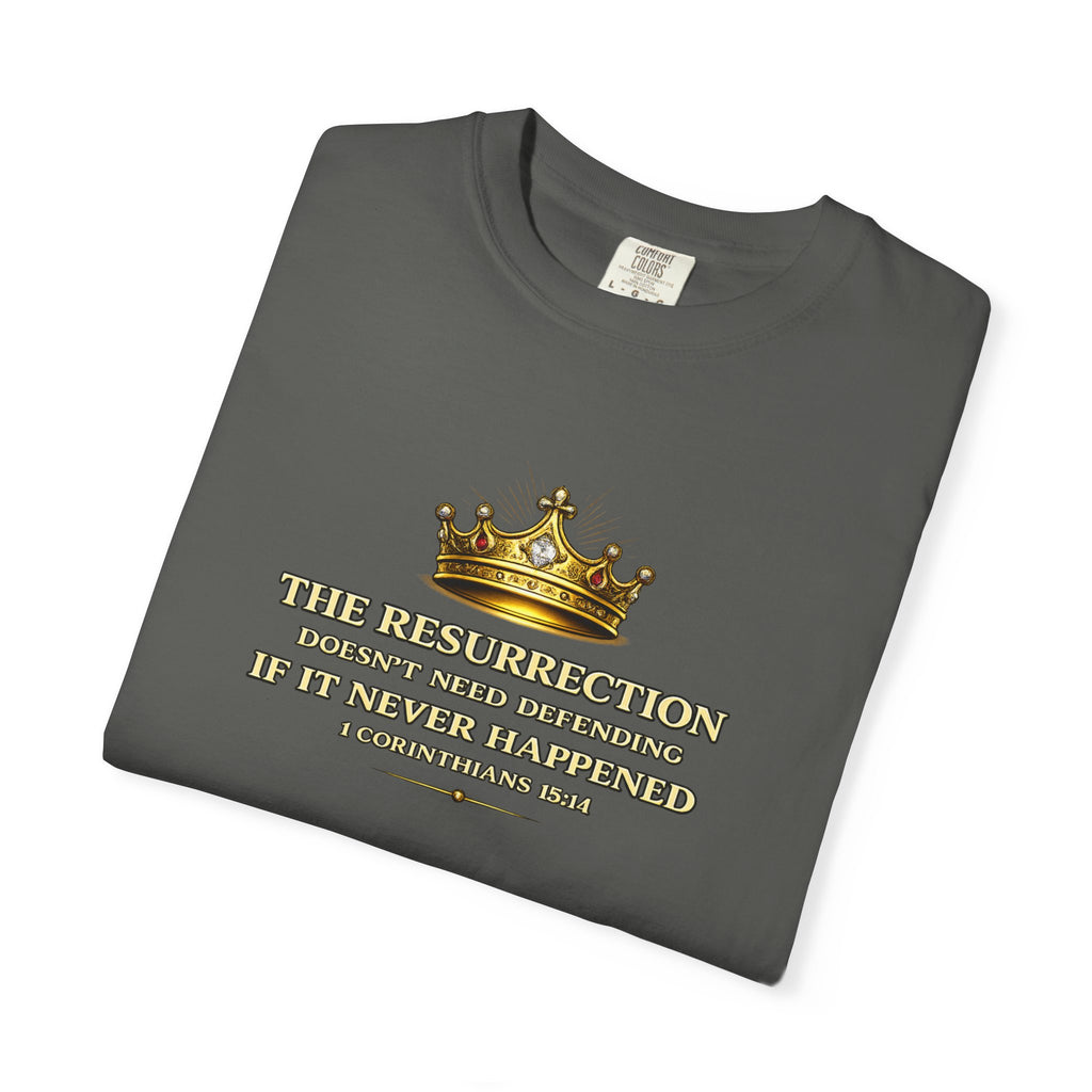 Resurrection Crown T-Shirt — Biblical 1 Corinthians Faith Tee