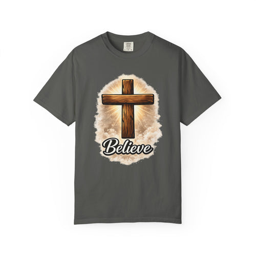 Believe Cross T-Shirt — Christian Faith Graphic Tee