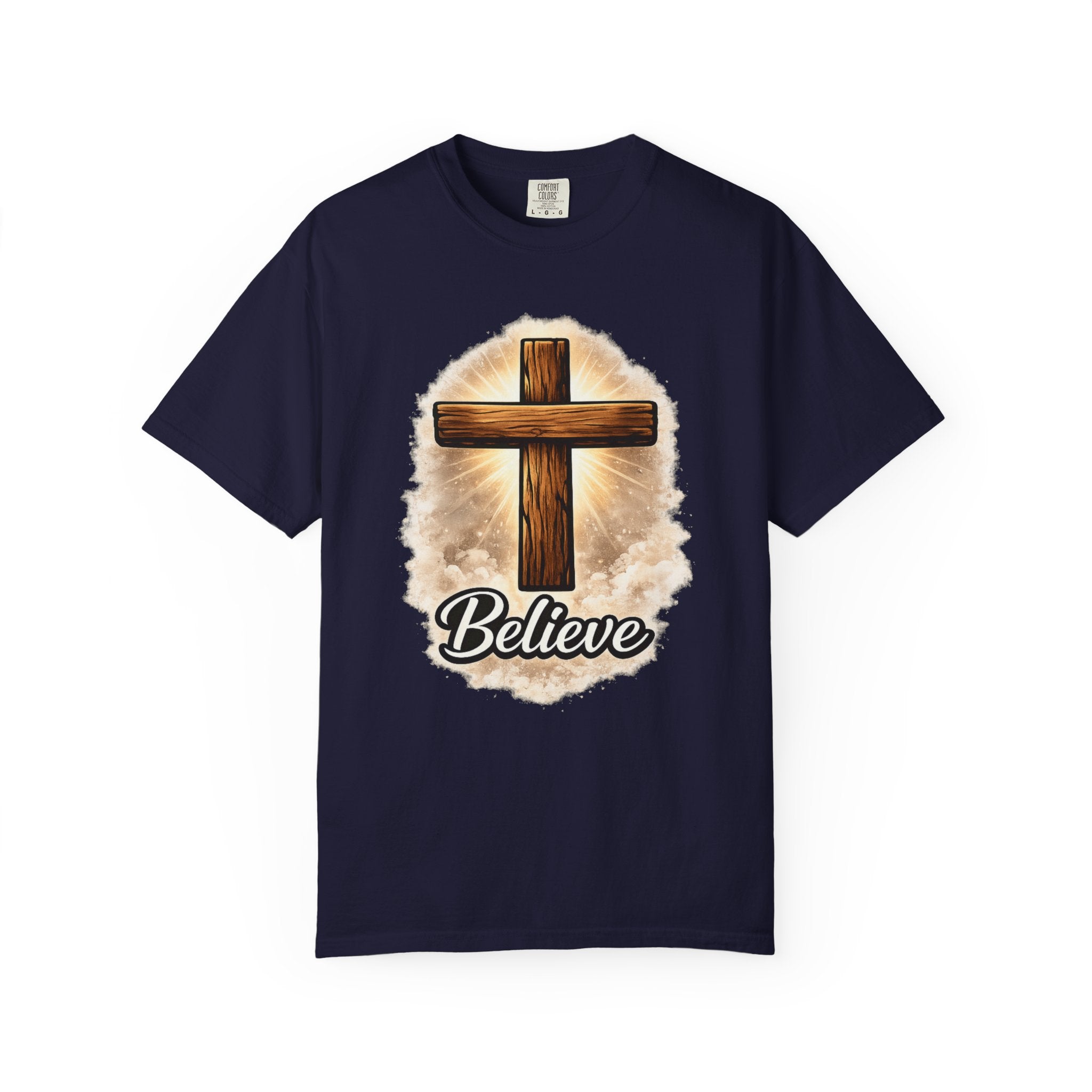 Believe Cross T-Shirt — Christian Faith Graphic Tee