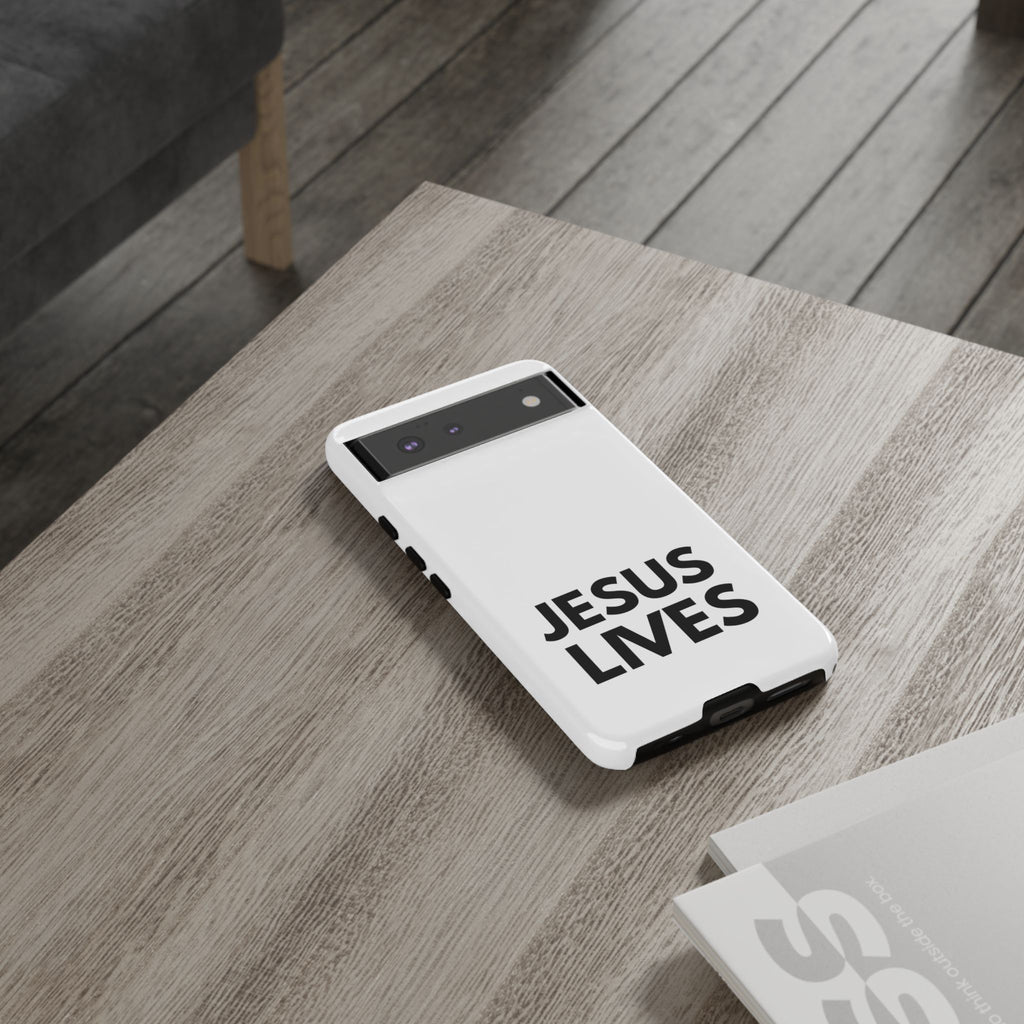 Jesus Lives Phone Case — Christian Faith Protective Phone Cover