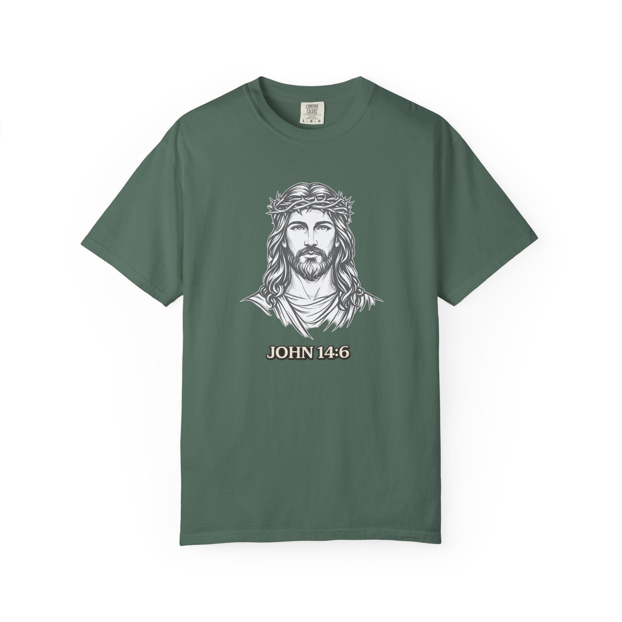 Jesus Portrait T-Shirt — John 14:6 Faith Tee