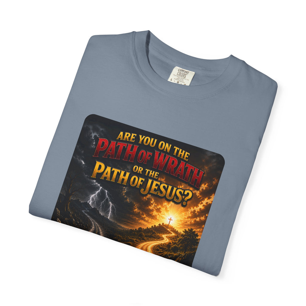 Christian Faith T-Shirt — "Path of Jesus" Matthew 7:13-14 Inspirational Tee
