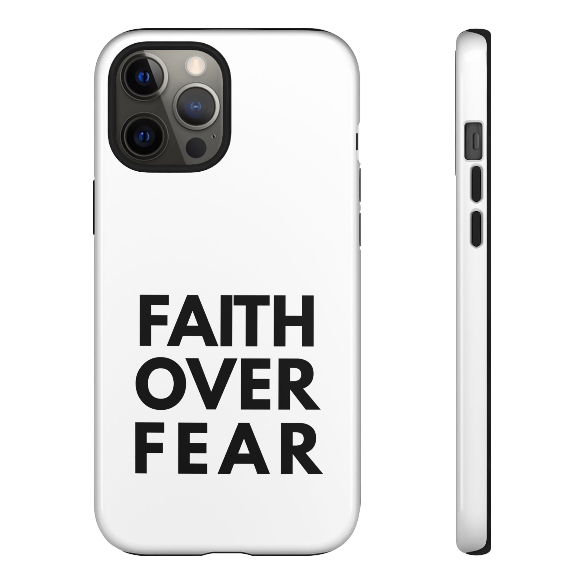 Faith Over Fear Phone Case — Inspirational Christian Protective Cover