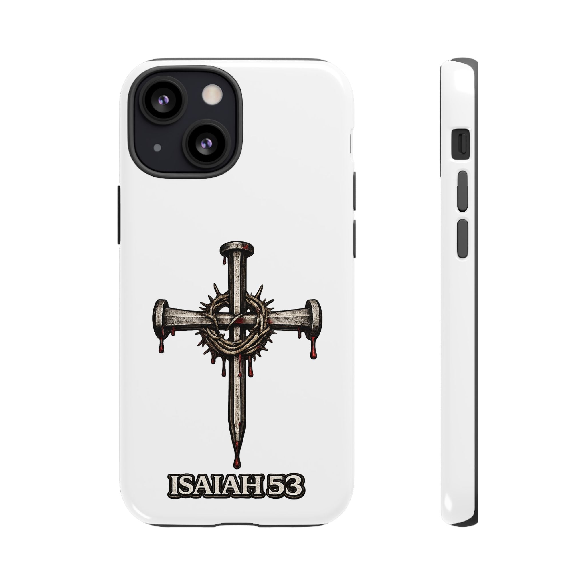 Isaiah 53 Cross Phone Case – Christian Faith Tough Phone Cover