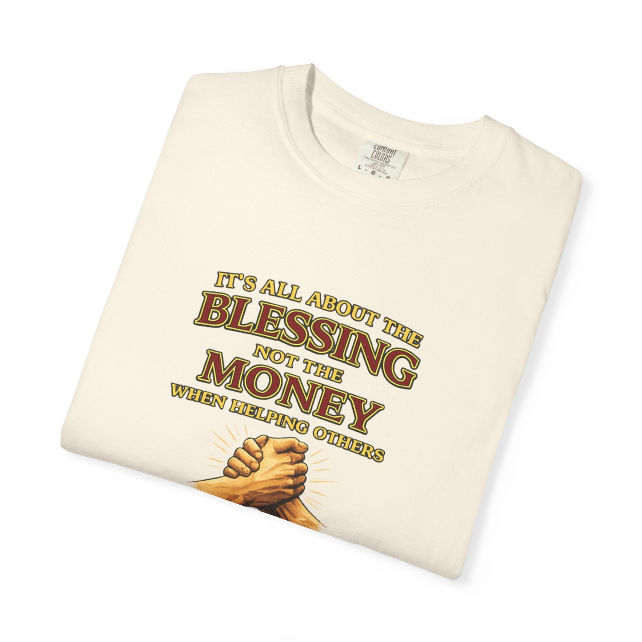 Blessing Not Money T-Shirt — Matthew 6:19 Christian Prayer Tee