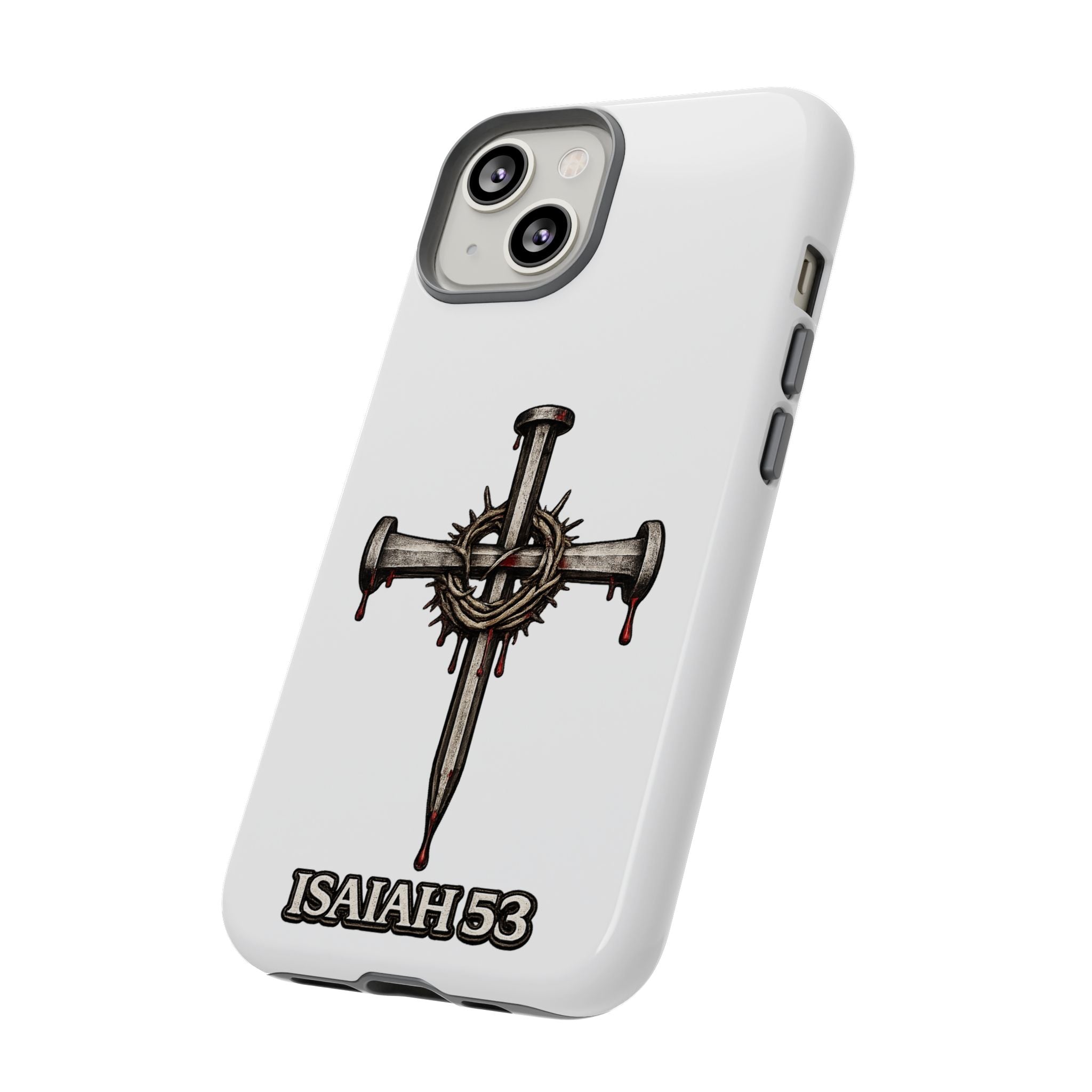 Isaiah 53 Cross Phone Case – Christian Faith Tough Phone Cover
