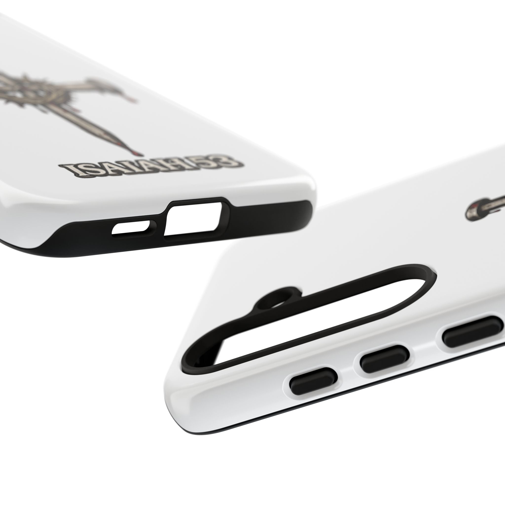 Isaiah 53 Cross Phone Case – Christian Faith Tough Phone Cover