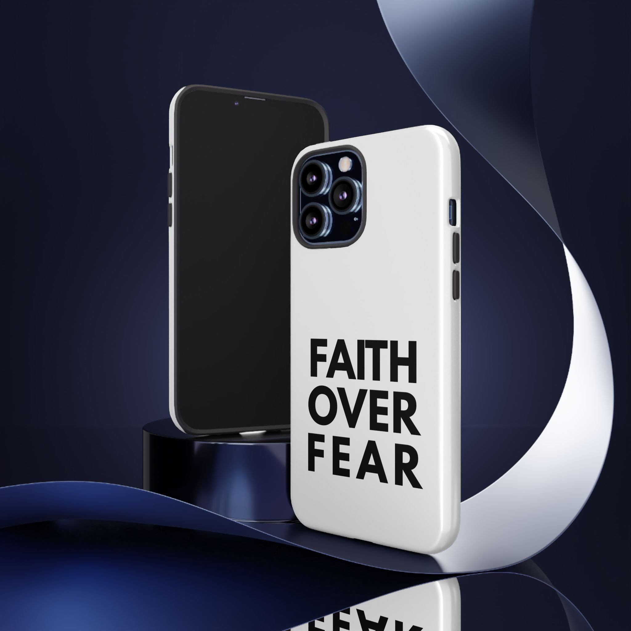 Faith Over Fear Phone Case — Inspirational Christian Protective Cover