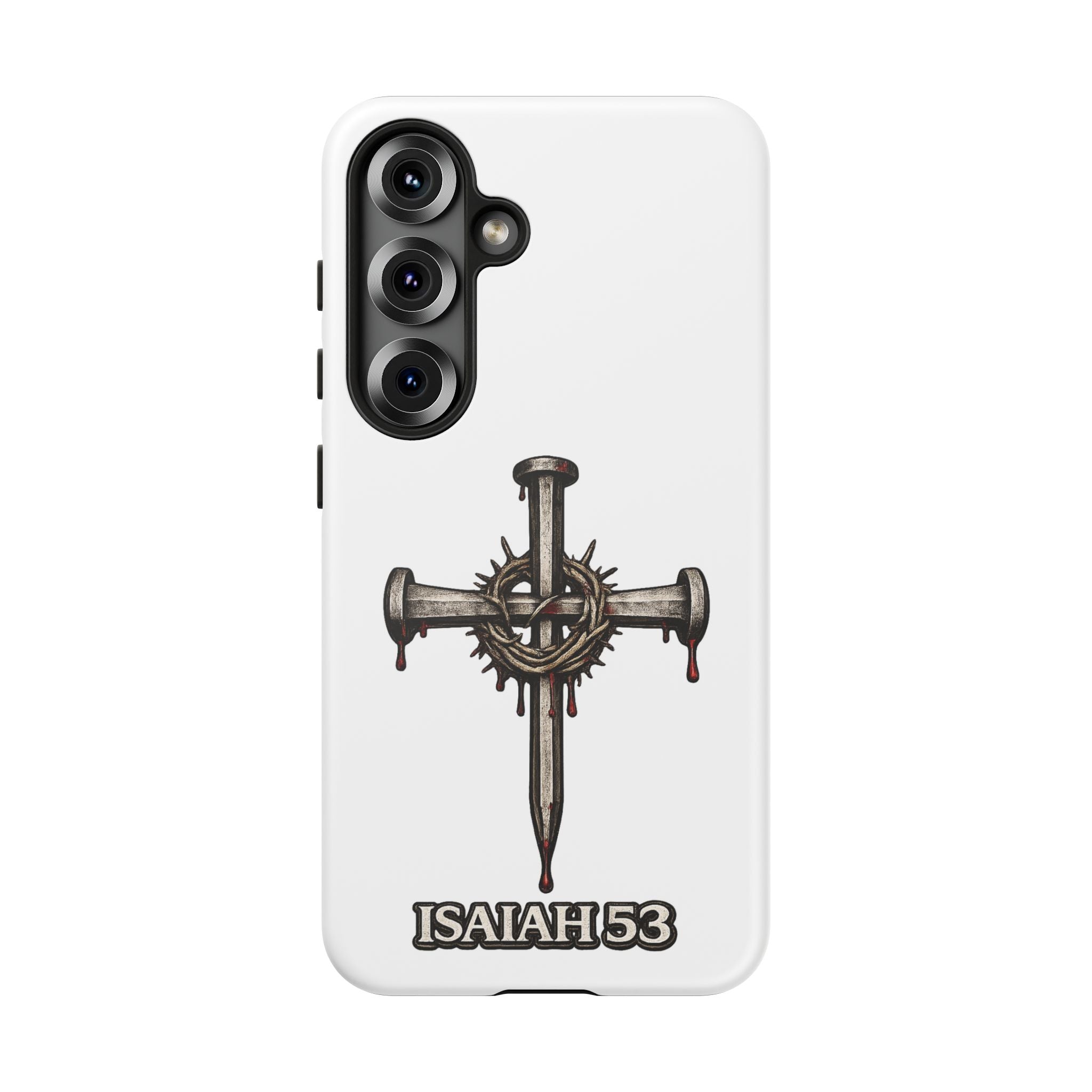 Isaiah 53 Cross Phone Case – Christian Faith Tough Phone Cover
