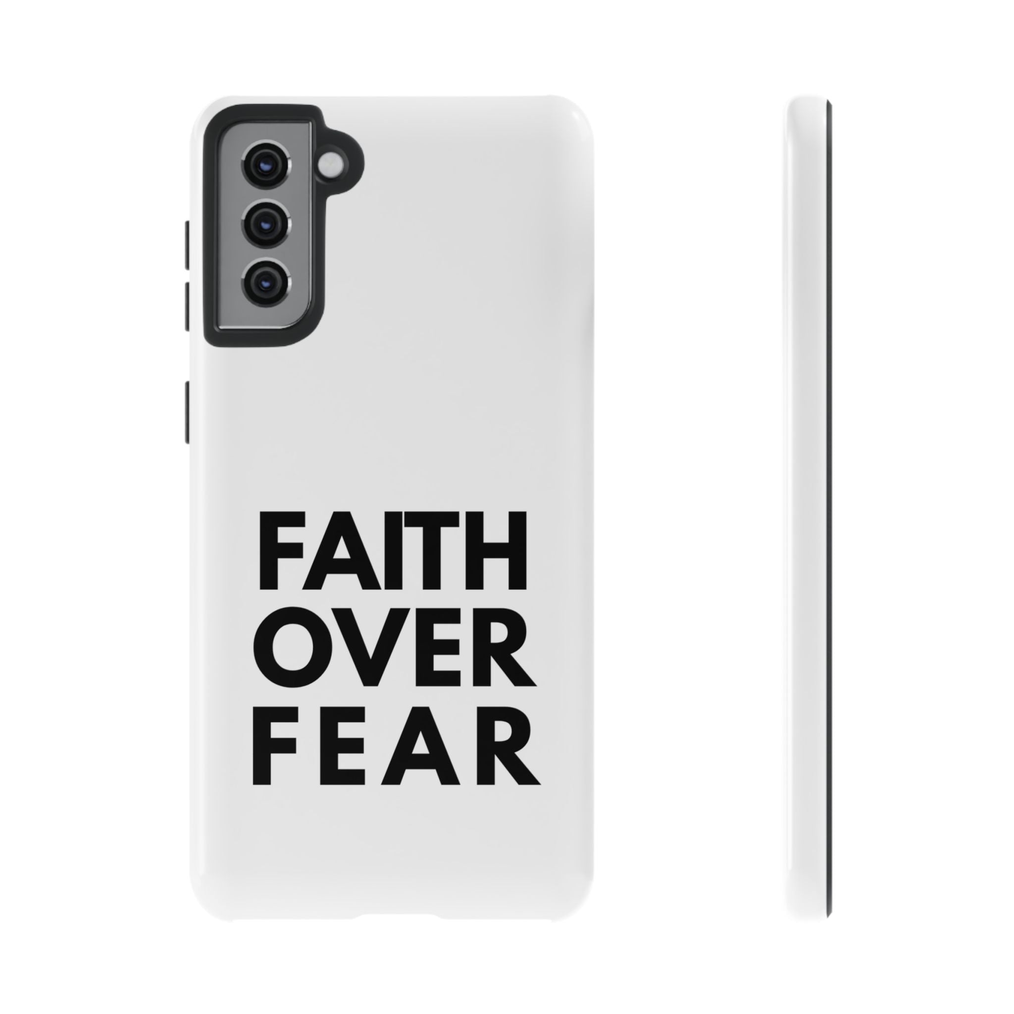 Faith Over Fear Phone Case — Inspirational Christian Protective Cover