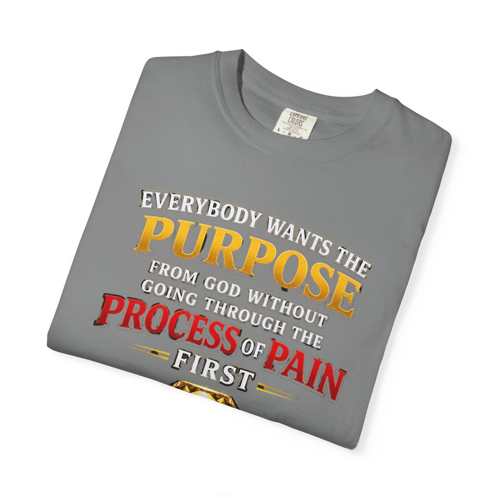 Purpose Through Pain T-Shirt — Romans 5:3-4 Inspirational Faith Tee