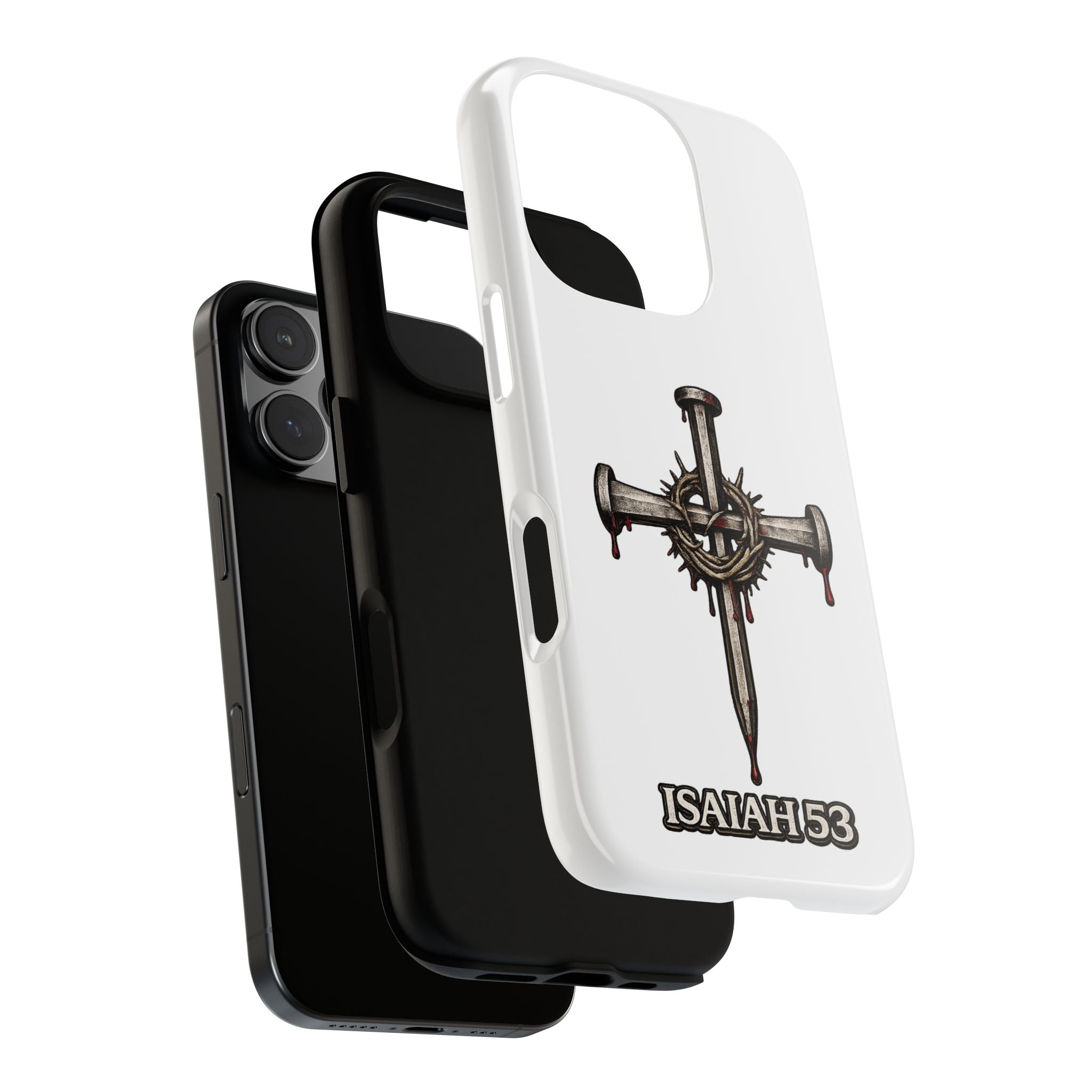 Isaiah 53 Cross Phone Case – Christian Faith Tough Phone Cover