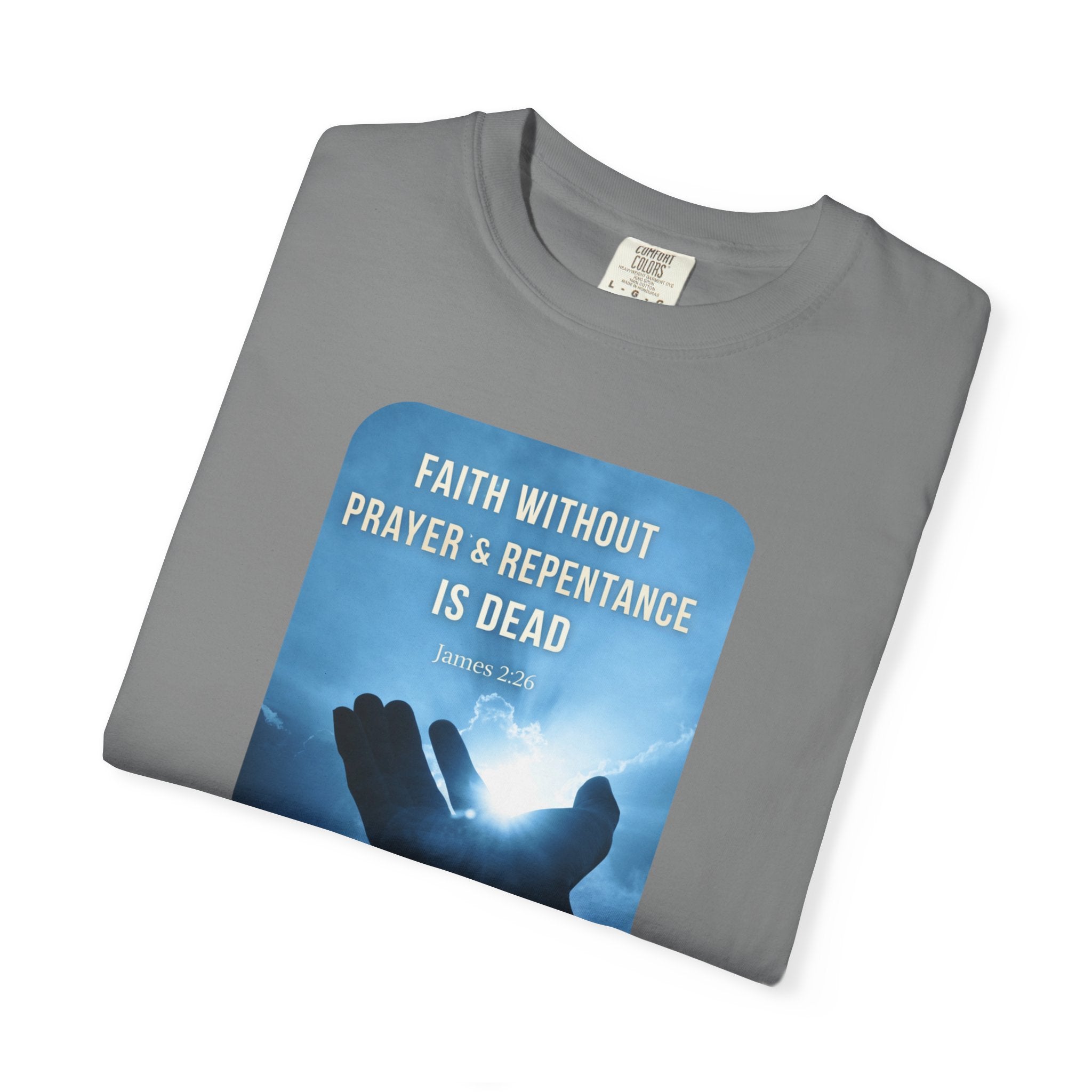 "Faith Without Prayer" Faith Tee - Light Colors