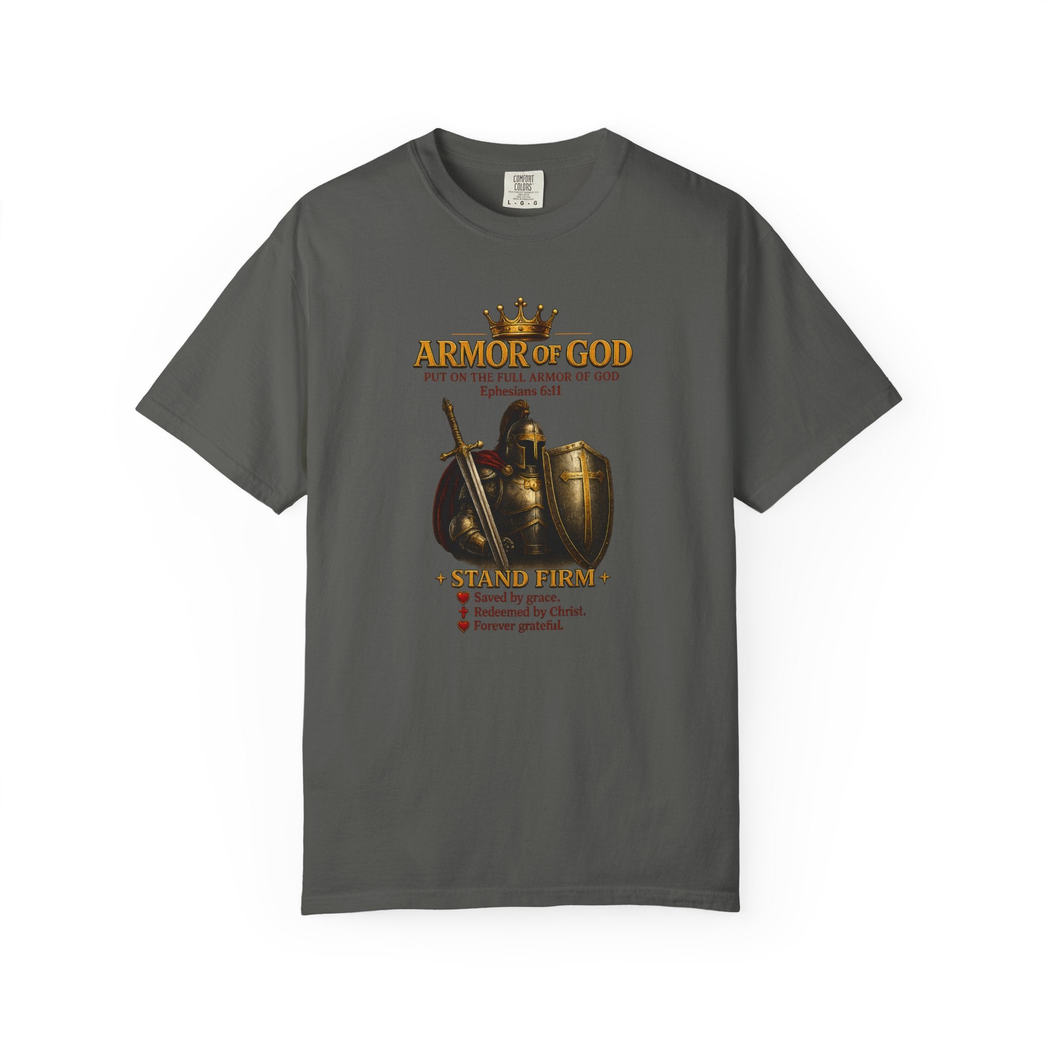Armor of God T-Shirt — Christian Faith Warrior Faith-Based Tee