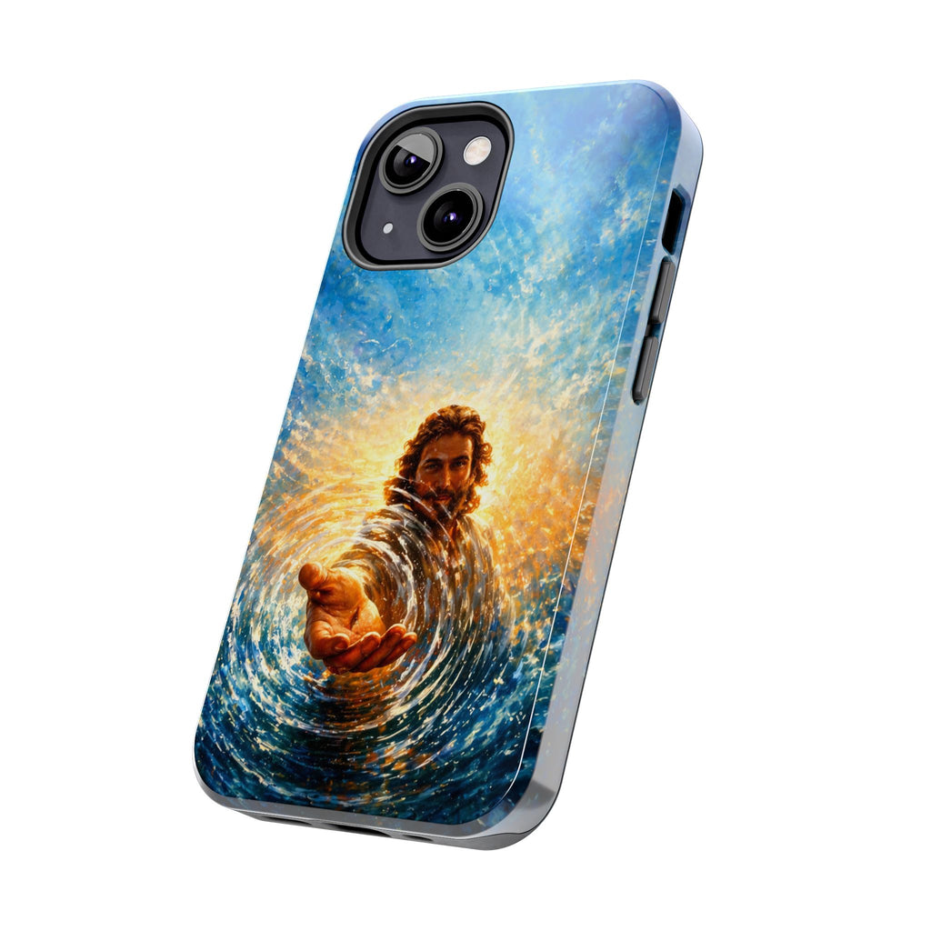 Phone Case — Inspirational Jesus Reach Design, Protective Tough Christian iPhone Cover