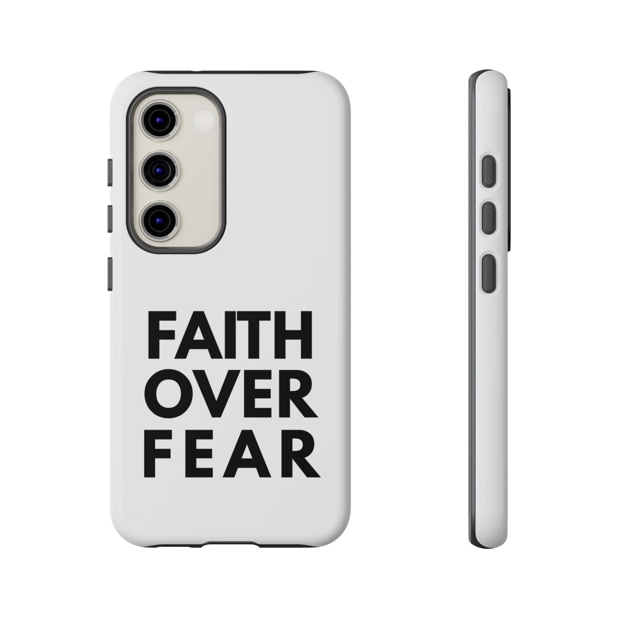 Faith Over Fear Phone Case — Inspirational Christian Protective Cover