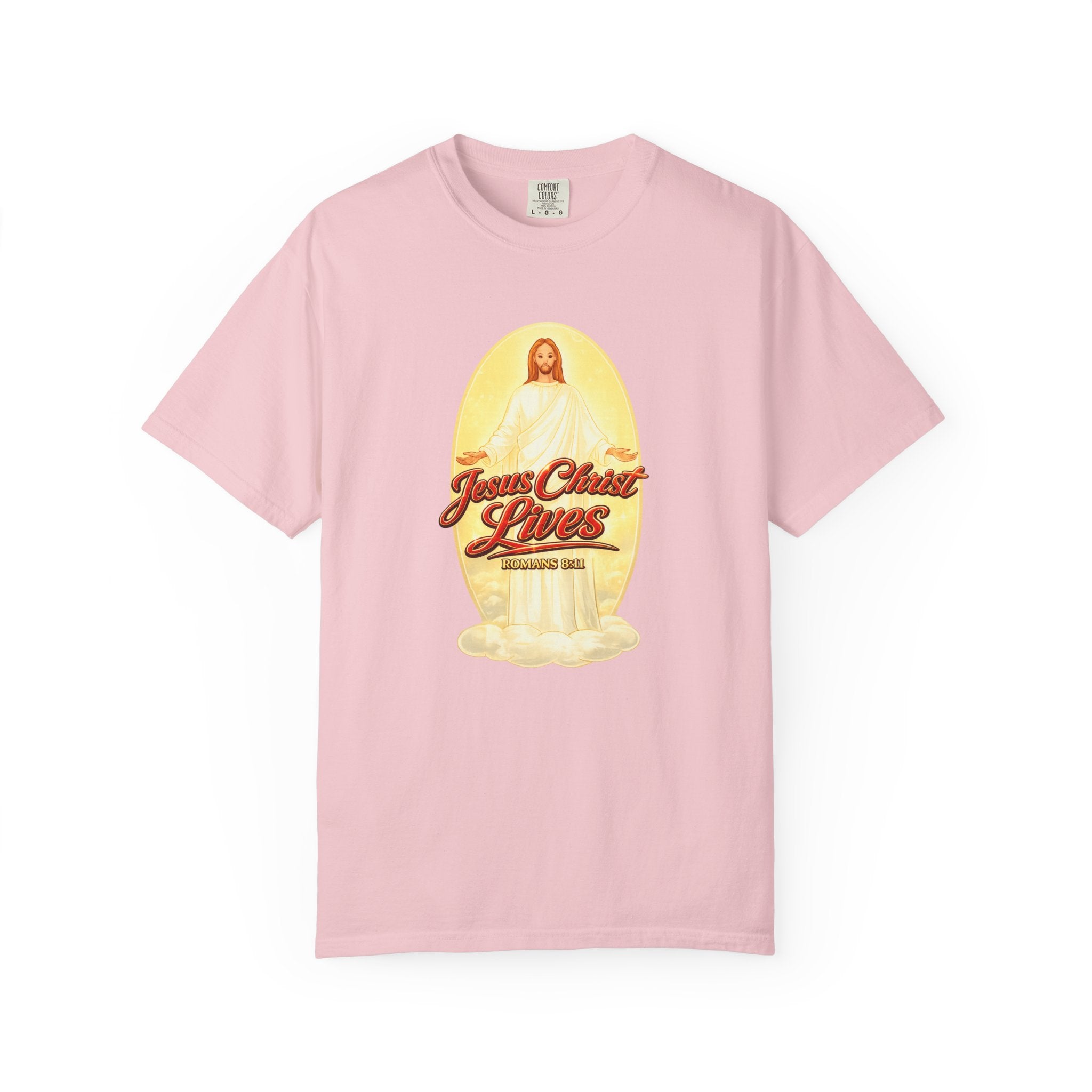 Jesus Christ Lives T-Shirt — Faith Graphic Tee with ‘Full Armor of God’ Back