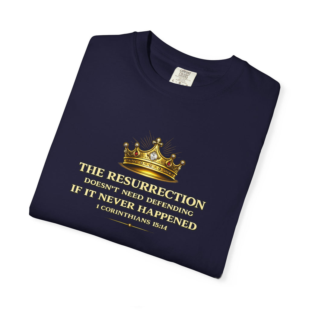 Resurrection Crown T-Shirt — Biblical 1 Corinthians Faith Tee