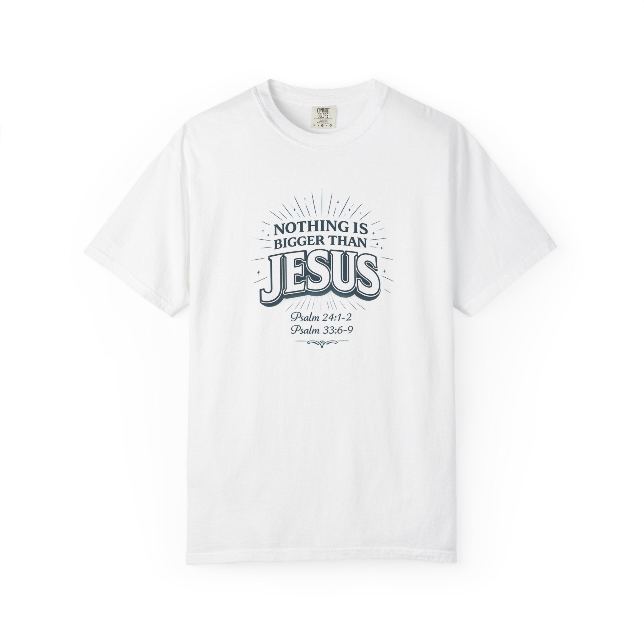 Nothing Is Bigger Than Jesus T-Shirt — Faith-Based Christian Tee (Psalm 147:5)