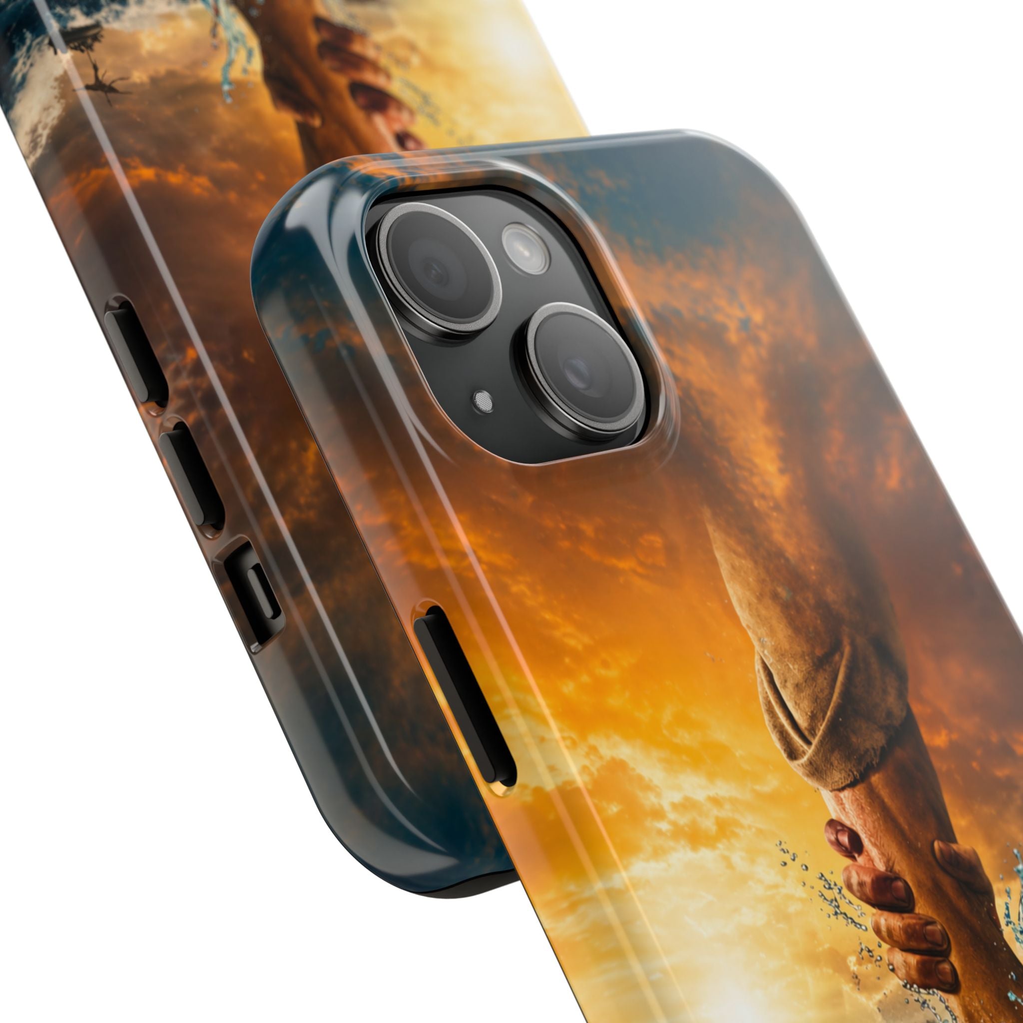 Phone Case — 'He Will Lift You' Inspirational Rescue Design
