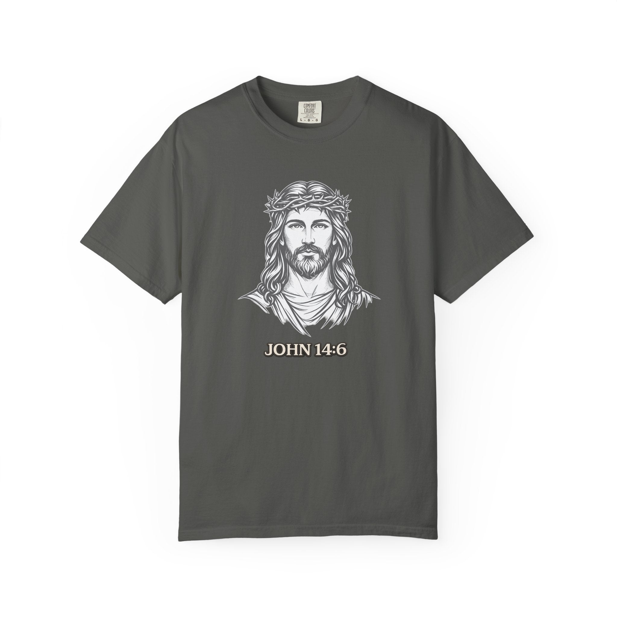 Jesus Portrait T-Shirt — John 14:6 Faith Tee