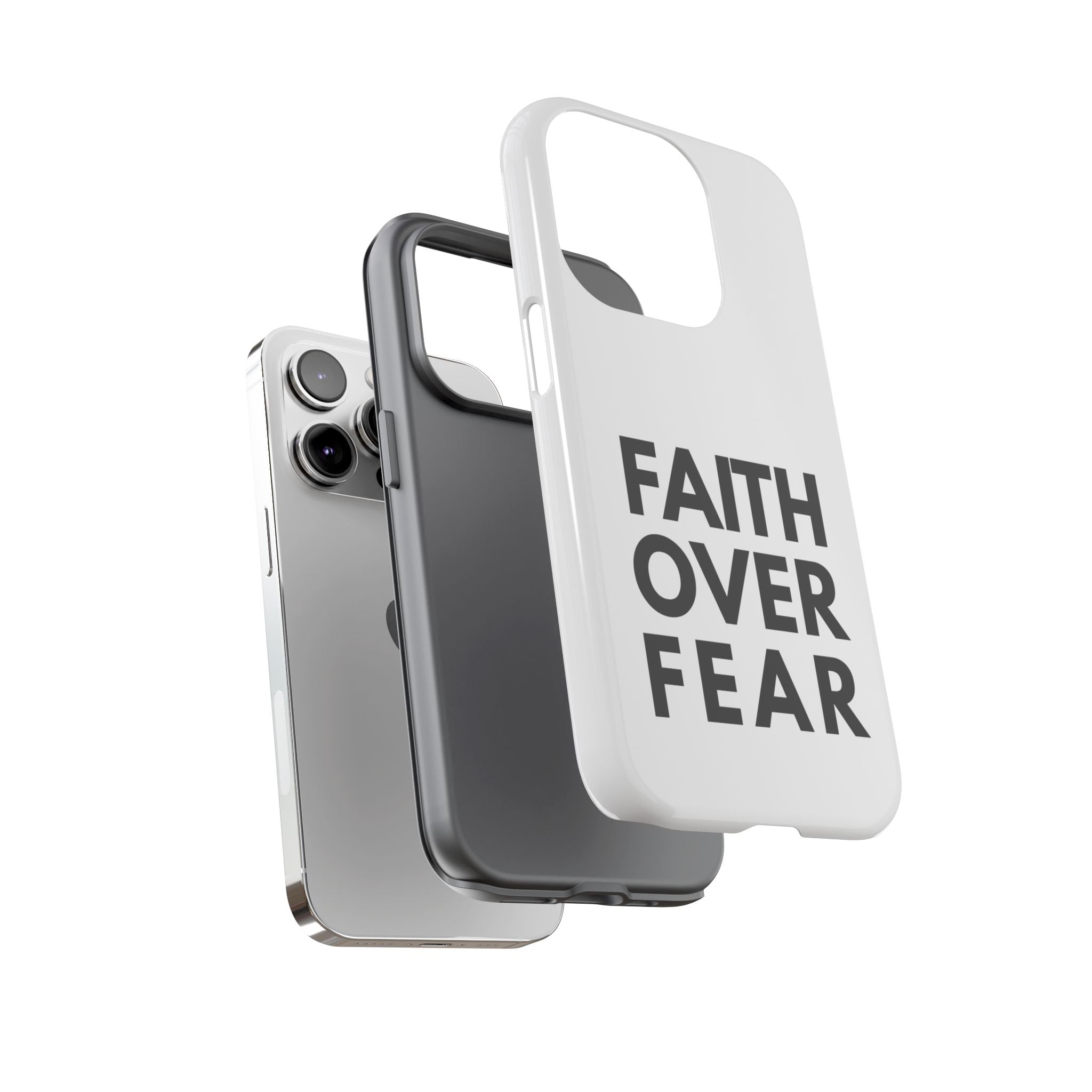 Faith Over Fear Phone Case — Inspirational Christian Protective Cover
