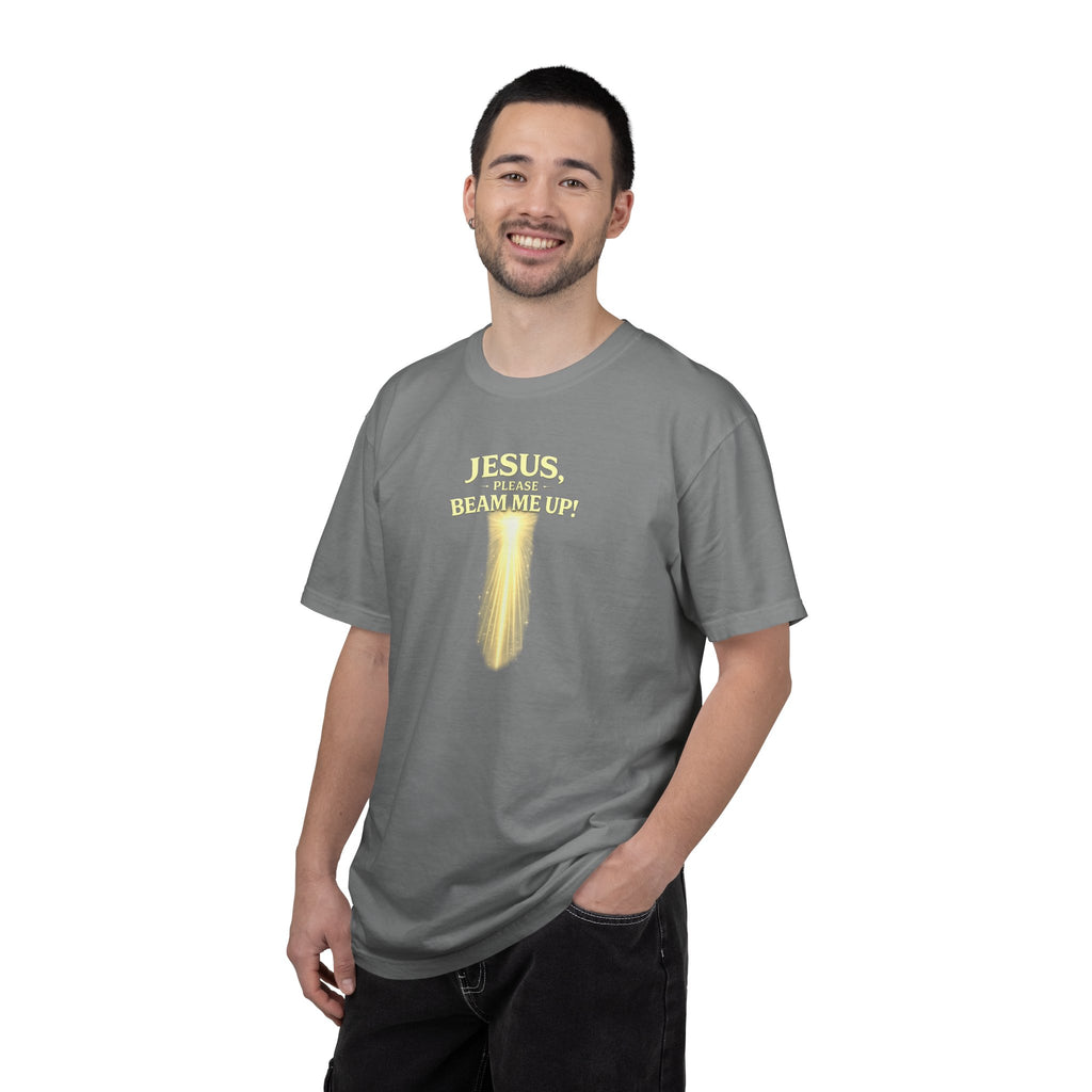 Jesus Please Beam Me Up T-Shirt — Christian Faith Graphic Tee