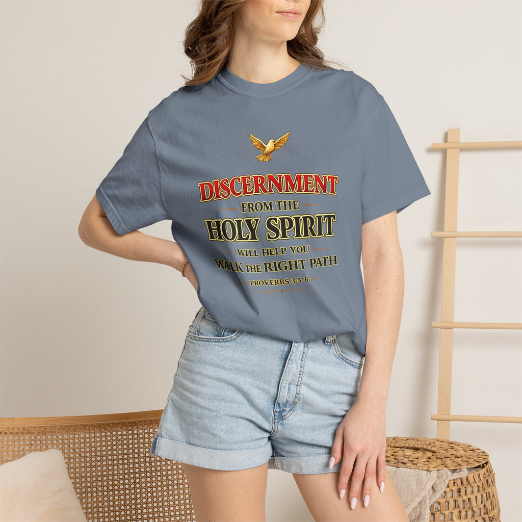 Discernment from the Holy Spirit T-Shirt — Proverbs 3:5-6 Christian Faith Tee