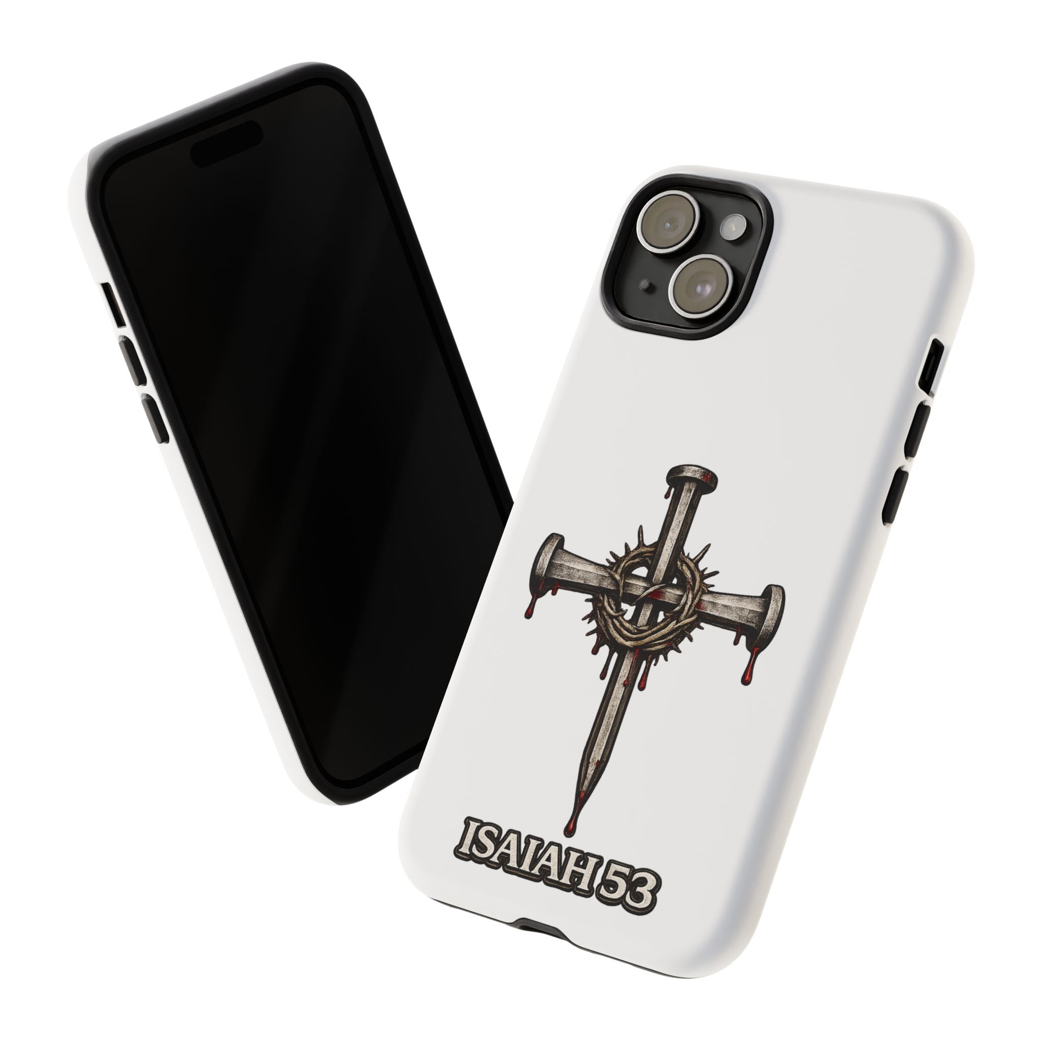 Isaiah 53 Cross Phone Case – Christian Faith Tough Phone Cover