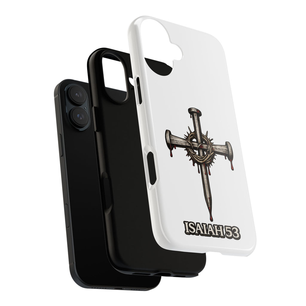 Isaiah 53 Cross Phone Case – Christian Faith Tough Phone Cover